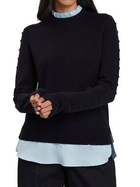 Ted Baker London Lissiah Layered Wool Cashmere Sweater